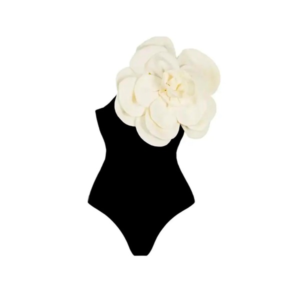 Tops - NWT - Black flower detail bodysuit! She’s here and she’s fabulous!